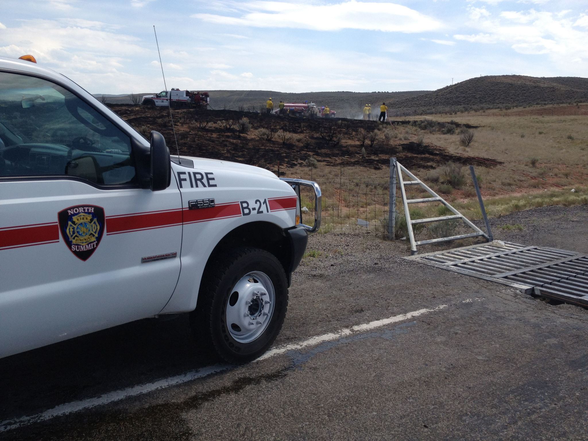 North Summit Fire District works at a brush fire in 2012. Fire Chief Ian Nelson was terminated by the Summit County Council on Monday.