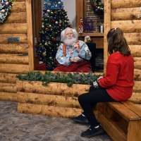 The Santa experience this year is a mix of laps, distancing