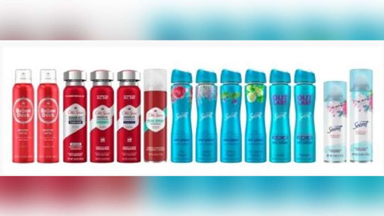 Procter & Gamble Co. issued a recall for more than a dozen Old Spice and Secret-branded aerosol deodorants and sprays, warning that the products could contain benzene, a cancer-causing agent.