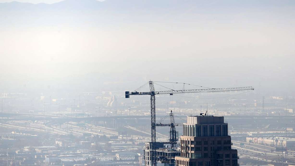 An inversion begins to fill the Salt Lake Valley on Nov. 29.