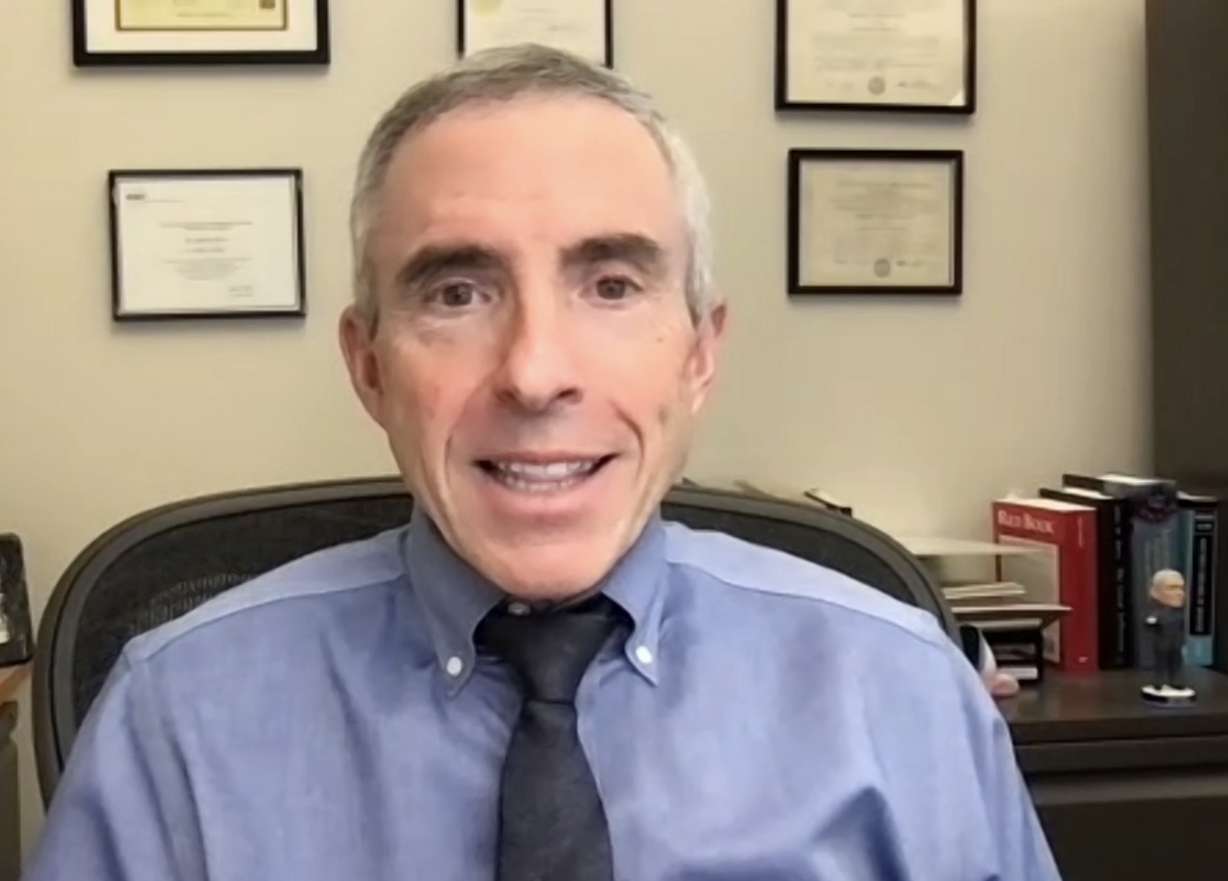 Dr. Andrew Pavia, chief of the division of pediatric infectious diseases at University of Utah Health and the director of epidemiology at Intermountain Primary Children's Hospital, speaks with members of the media during a virtual press briefing Friday.