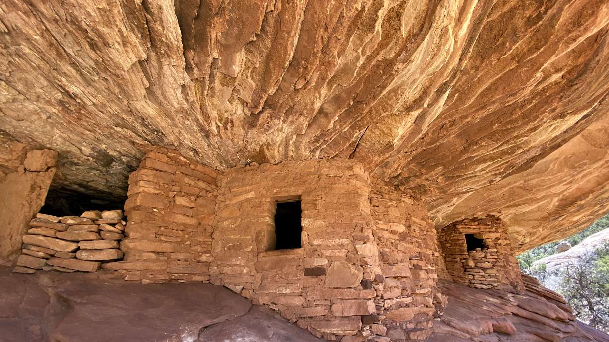 The House on Fire ruins are pictured in the Bears Ears National Monument on April 9, 2021. A federal judge Friday dismissed Utah's lawsuit over Biden's decision to reinstate the size of Bears Ears and Grand Staircase-Escalante national monuments.