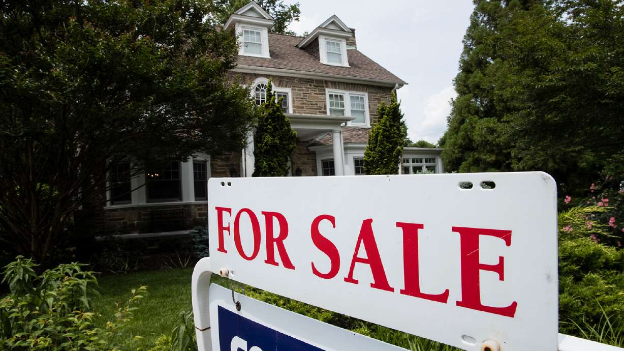 Better.com CEO Vishal Garg lays off about 9% of its workforce on a Zoom webinar Thursday. Pictured is a house for sale in Jenkintown, Pennsylvania on June 8, 2018.