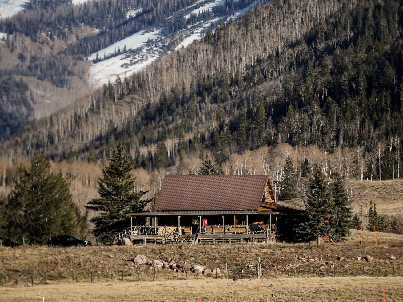 A cabin inside Thousands Peaks Ranch, where the TV series "Yellowstone” was filmed, is pictured in Oakley, Summit County, on Dec. 2, 2021. A Utah bill being proposed would exempt certain rural productions from the cap in the Motion Picture Incentive Program each fiscal year.