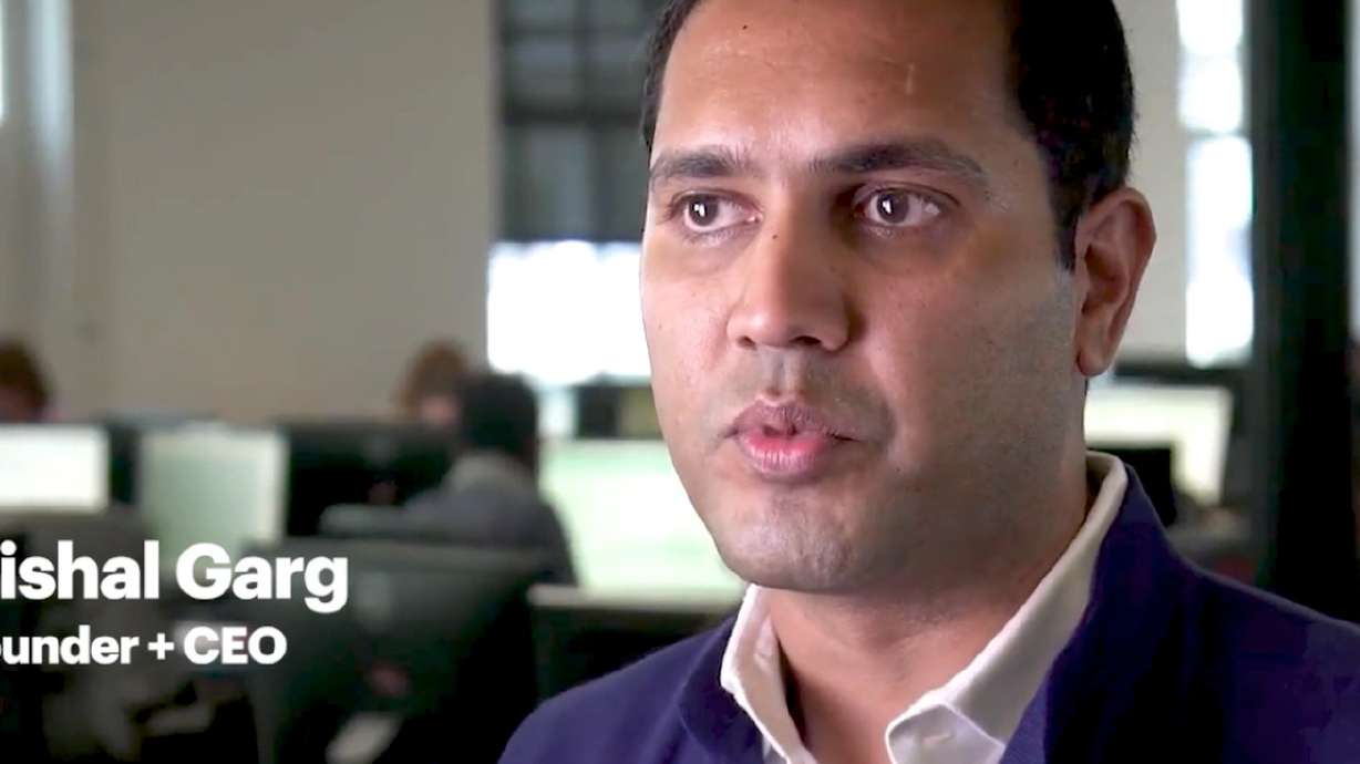 Better.com CEO Vishal Garg is pictured in this company video posted to Vimeo. Garg is coming back to work after he laid off 900 employees in a three-minute Zoom call in December.