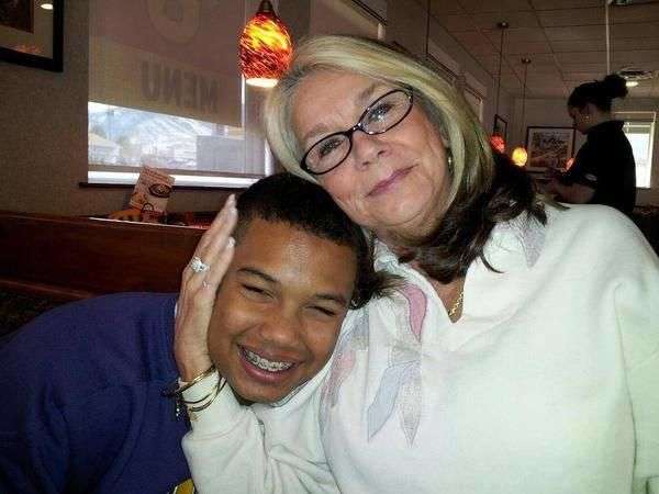 Jesse Horowitz, 17, seen in this undatedphoto with his grandmother, was stabbed to death April 26, 2014, during a fight in Stansbury Park.