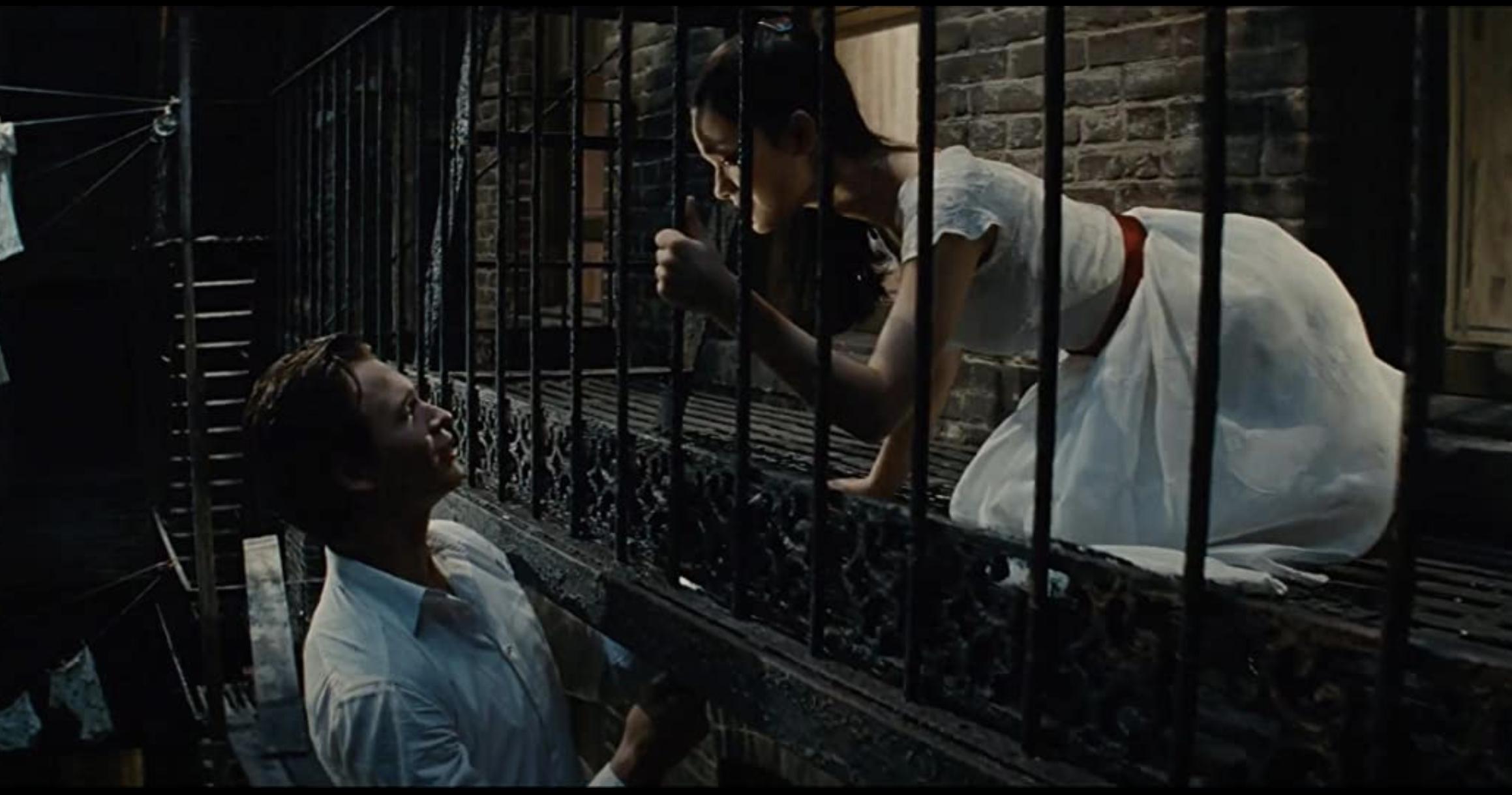 Rachel Zegler and Ansel Elgort in "West Side Story" (2021)