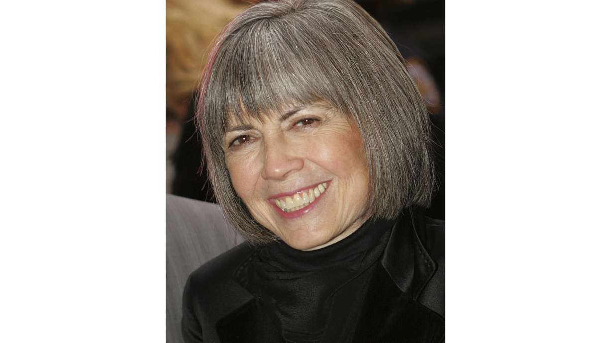 In this April 25, 2006, file photo, writer Anne Rice arrives to the opening night of the new Broadway musical "Lestat," in New York. Rice, the gothic novelist widely known for her bestselling novel "Interview with the Vampire," died late Saturday.