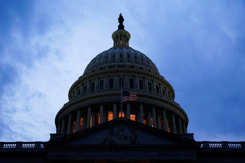 The U.S. Capitol building is seen in Washington, Dec. 6. The U.S. Senate is expected to vote on Tuesday to raise the federal government's $28.9 trillion debt limit.
