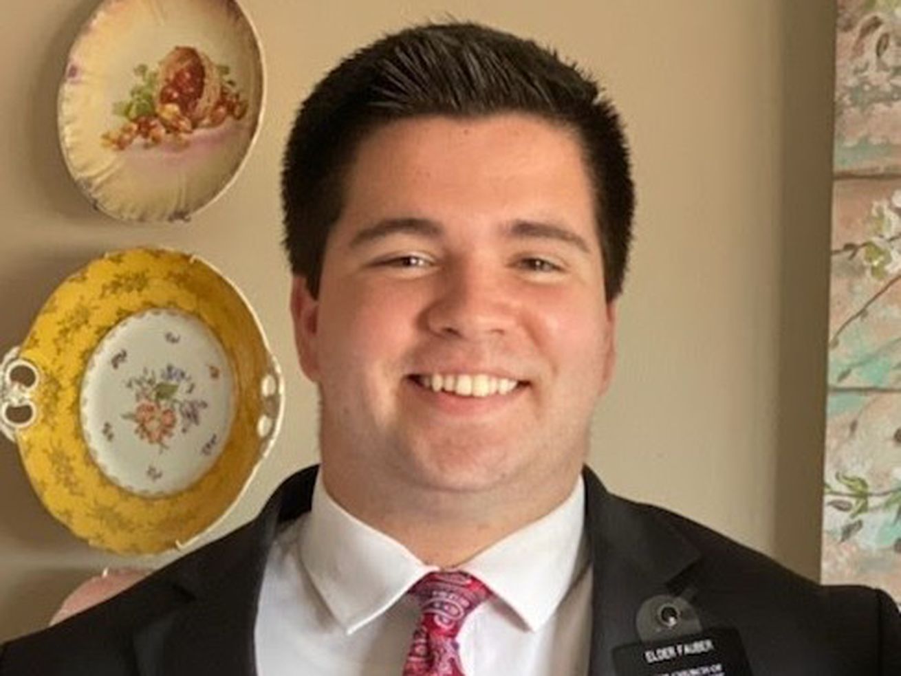 Elder Michael Fauber, 18, remains in stable but serious
condition after he was shot five times on Dec. 3 in a Latter-day
Saint meetinghouse. U.S. marshals arrested a suspect, Courtney Lee
Knight, 18, on Tuesday on a warrant for attempted murder.