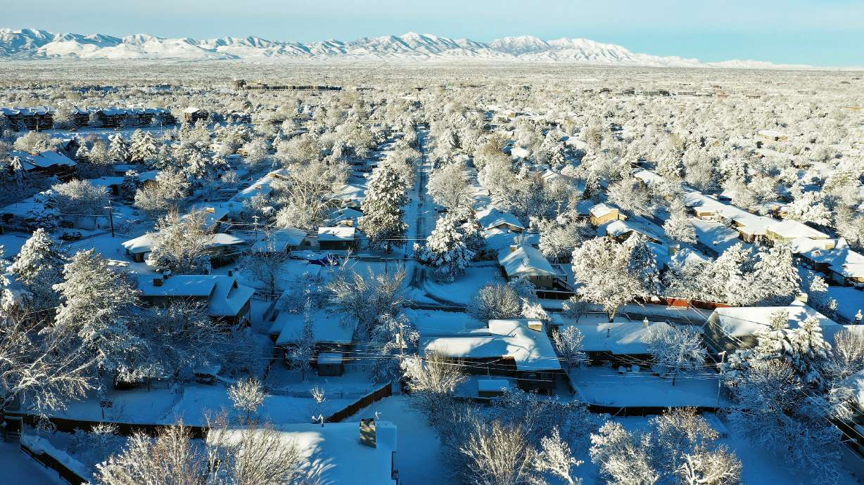 Several inches of fresh snow covers the Salt Lake Valley on Dec. 15. A storm impacting Utah mostly Tuesday and Wednesday is expected to provide a few more inches in the county, as well as several more in northern Utah and up to 2 feet in the mountains.