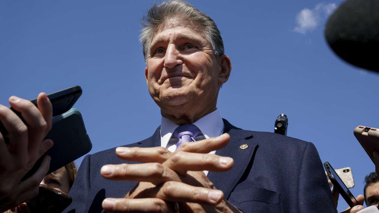 Sen. Joe Manchin, D-W.Va., at the Capitol in Washington, D.C., on Sept. 30. Despite months of being courted and cajoled, Manchin is still not a yes on President Joe Biden's $2 trillion domestic package.
