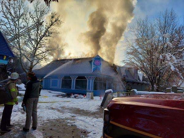A fire at Lagoon destroyed the historic candy shop and bumper cars Saturday night, Farmington Fire said.