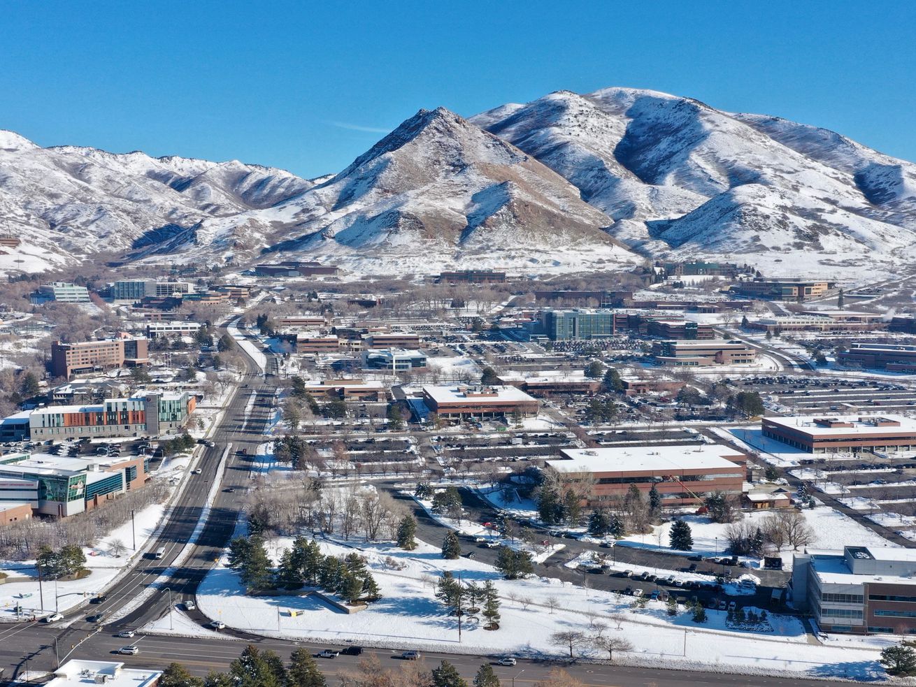 An aerial view of Research Park in Salt Lake City, pictured Monday.