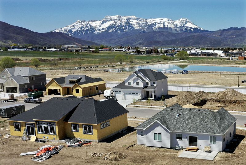 Construction is underway at Brookside Estates in Heber
City on Thursday, May 6.
