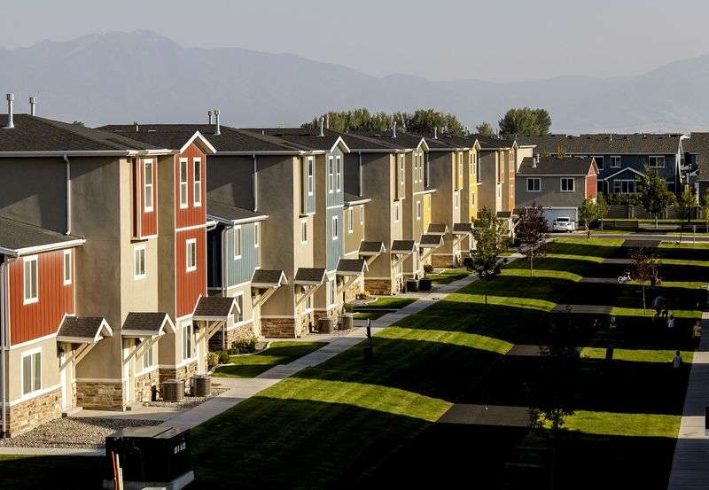 New housing in Vineyard is pictured on Wednesday, Aug.
11.