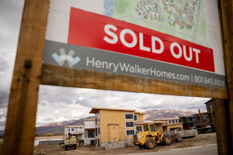 A new housing development in Huntsville, Weber County,
is under construction on Wednesday, Oct. 6, 2021.