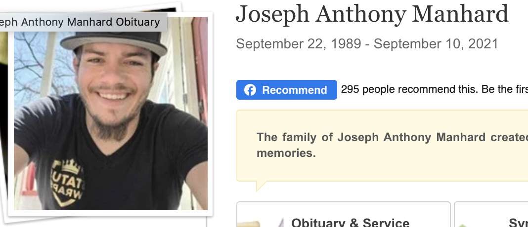 Joseph Anthony Manhard, 32