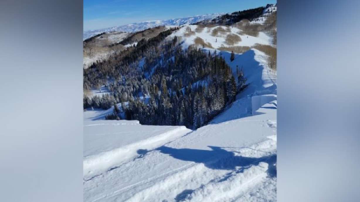 A large avalanche broke Sunday afternoon in a popular backcountry area up Millcreek Canyon.