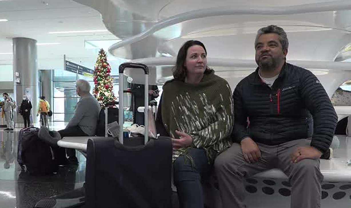 Joe and Andrea Farfan flew into Salt Lake City from Phoenix Monday, Jan. 3, 2022, and explained that everything went smoothly. But their other 15 family members had a completely different experience.