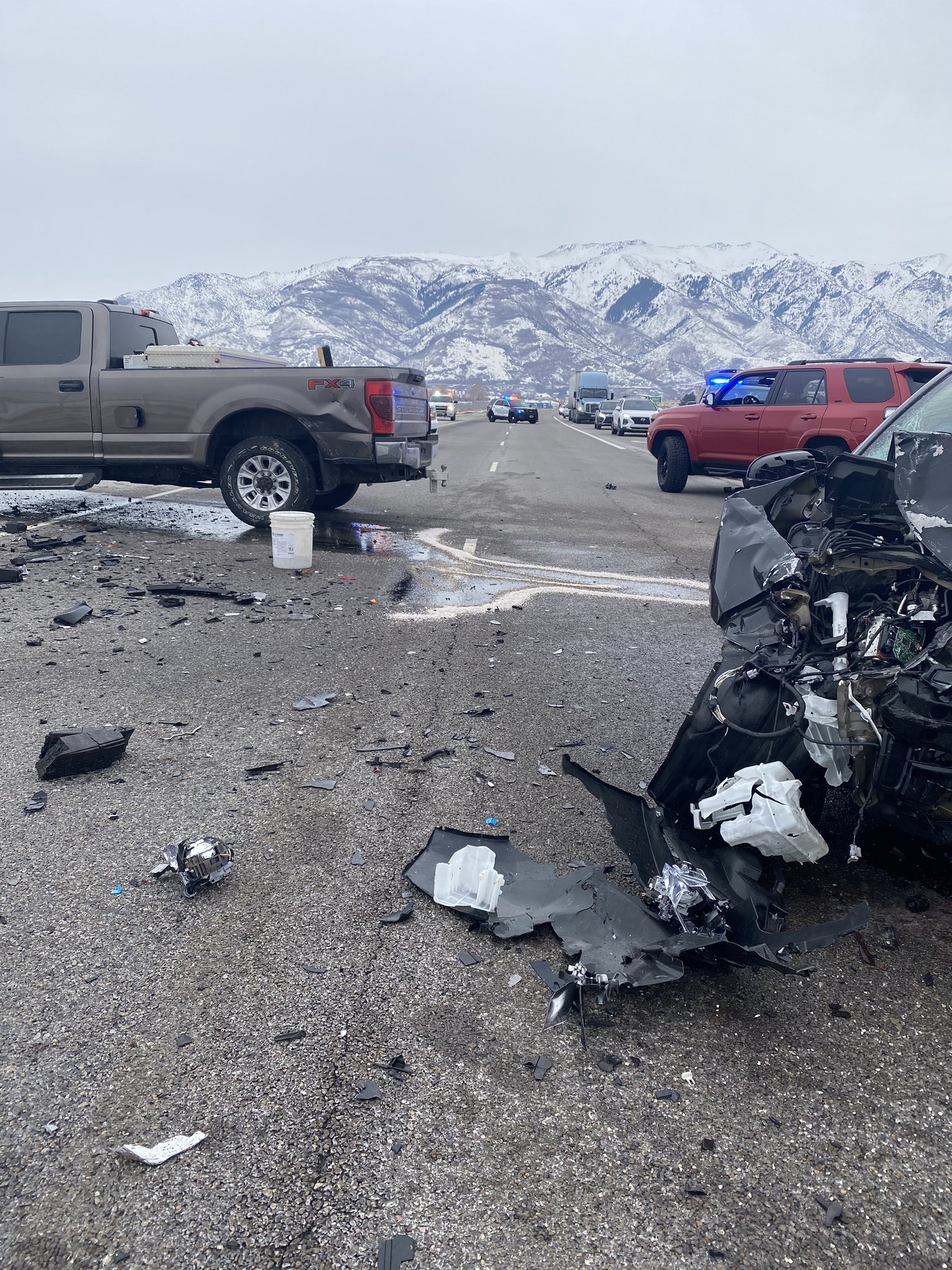 A 2-year-old boy died Monday night after a crash in Layton, police said.