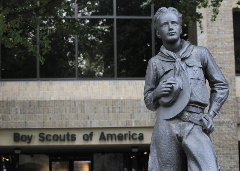 The entrance to Boy Scouts of America headquarters in Irving, Texas, Feb. 5, 2013. The Boy Scouts of America didn't win the support it sought from sex-abuse victims for a nearly $2.7 billion settlement that could bring the organization out of bankruptcy, according to court papers.