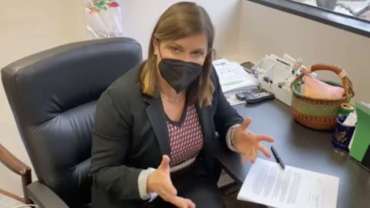 Salt Lake County Mayor Jenny Wilson talks about her decision to sign a public health order issued by Dr. Angela Dunn earlier Friday. The 30-day order takes effect Saturday.