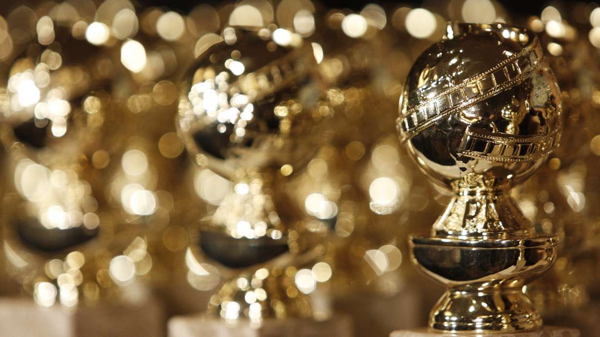 Golden Globe statuettes are seen during a news conference at the Beverly Hilton Hotel in Beverly Hills, Calif. on Jan. 6, 2009. The award ceremony was held Sunday in a new, non-televised format.
