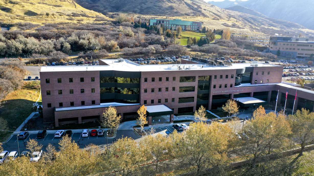 The Huntsman Mental Health Institute in Research Park in Salt Lake City is pictured on Nov. 4, 2019. Institute data shows a 32% increase in Utah crisis calls in 2021 with 4% of those callers directly mentioning the pandemic.