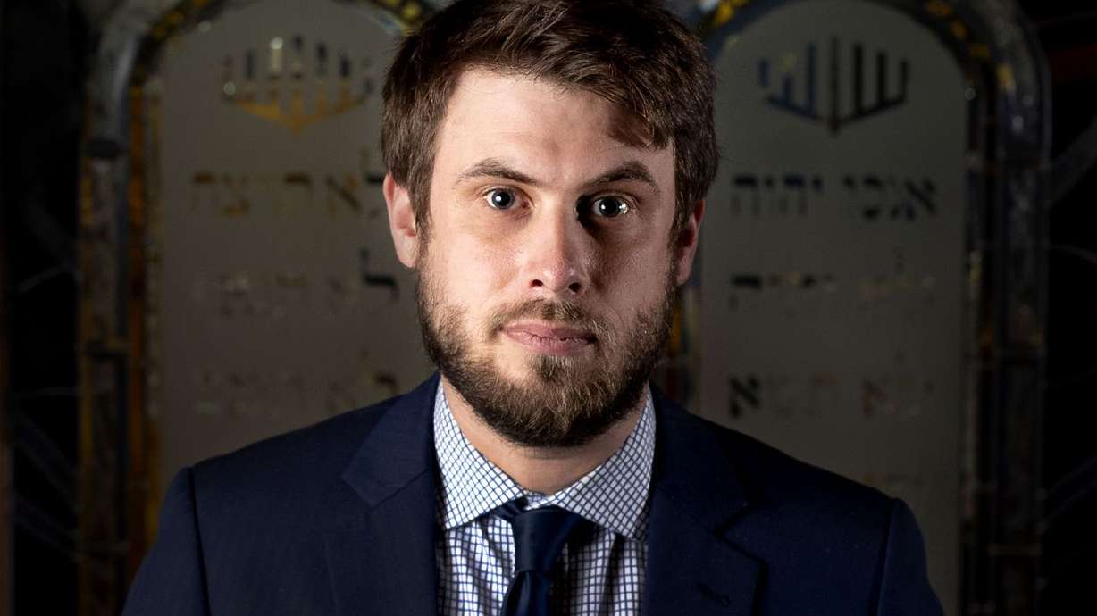 Rabbi Sam Spector of Salt Lake City’s Congregation Kol Ami synagogue is photographed at the synagogue on Thursday. Rabbi Spector recently met with a group of Entrata executives in an attempt to combat antisemitism.