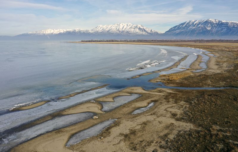 Utah Lake is pictured in Utah County on Thursday. Stakeholders gathered at Utah Valley University this week
to discuss the future of the lake, including scientists, lawmakers,
government officials and the public.