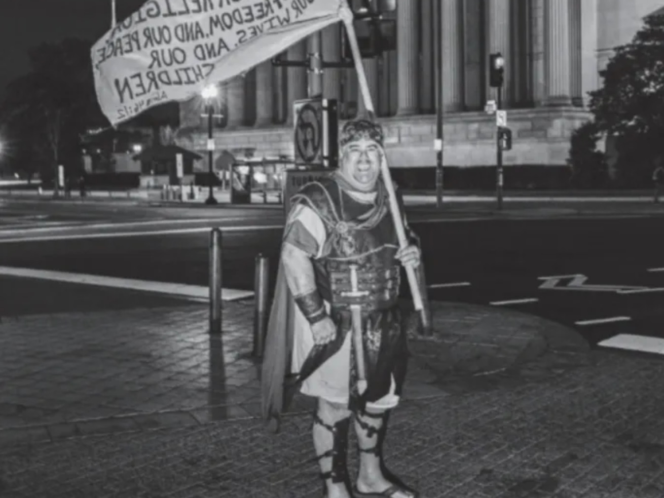 Nathan Wayne Entrekin poses near the U.S. Capitol on Jan. 6, 2021. Entrekin, who is from Arizona, was arrested in July and pleaded guilty Friday to breaching the Capitol.