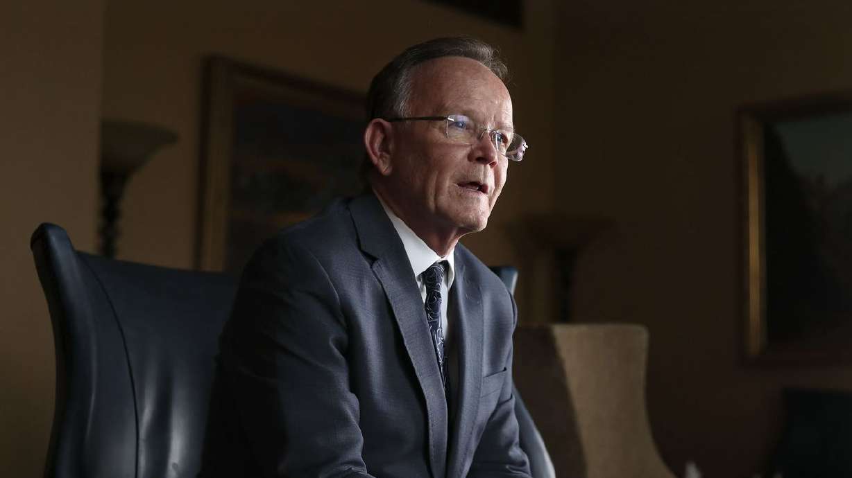 Utah Senate President Stuart Adams discusses the 2022 legislative session in his office at the Capitol in Salt Lake City on Wednesday.