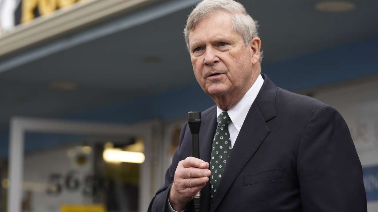 U.S. Agriculture Secretary Tom Vilsack speaks during a visit to Wheat Ridge Poultry and Meats, a locally-owned and operated butcher shop and meat processor, Jan. 14, in Wheat Ridge, Colo. Vilsack made the stop to talk about the Biden administration's ongoing efforts to create more and better market opportunities for American farmers, ranchers and consumers.