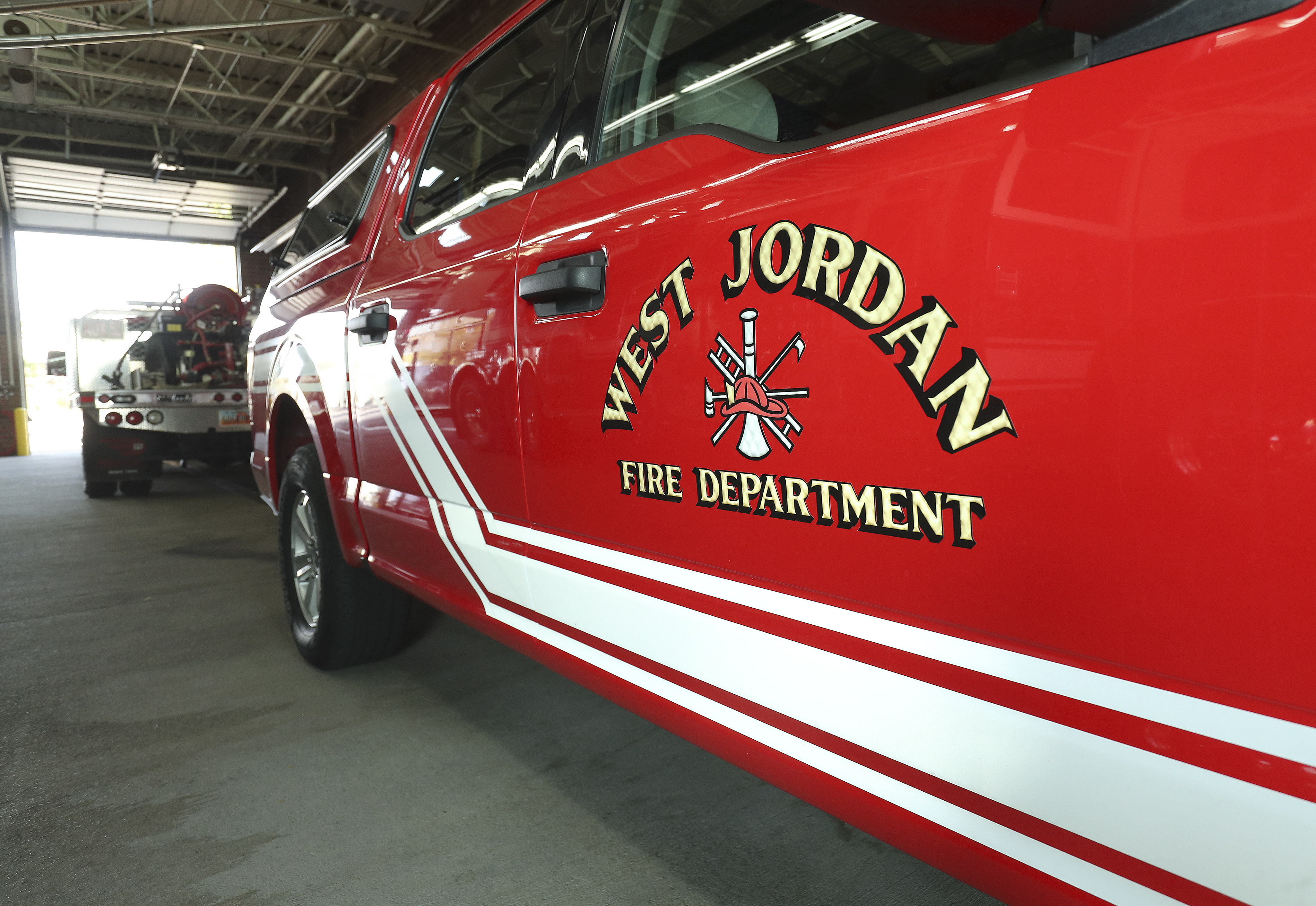 One person was sent to the hospital with severe burns after a house fire in West Jordan on Wednesday evening.