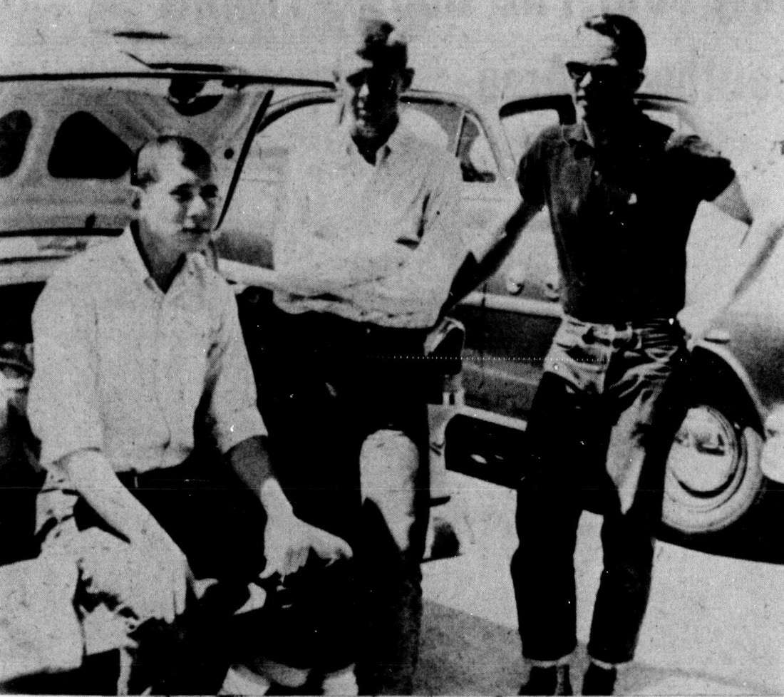 Rick Reese (left), Milt Hokansen (center) and Lloyd Arnes (right) pose for a picture in 1959 during a trip to Washington, where all three became the youngest unguided group to summit Mount Rainer at the time.
