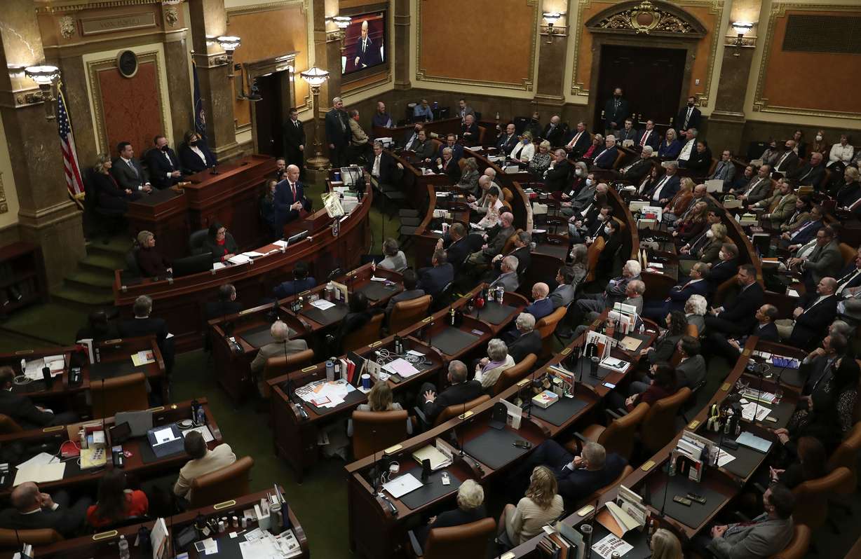 Utah Gov. Spencer Cox called for action on several issues during his 2022 State of the State at the Capitol in Salt Lake City on Thursday,