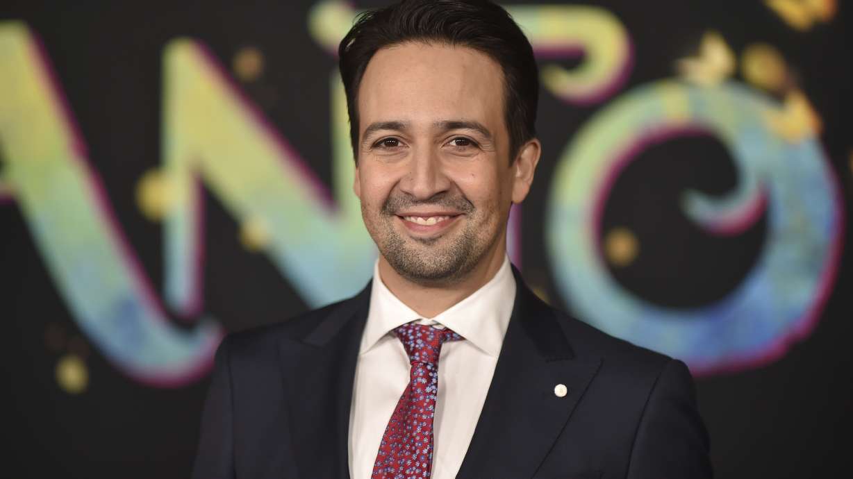 Lin-Manuel Miranda arrives at the premiere of "Encanto" on Wednesday, Nov. 3, 2021, at the El Capitan Theatre in Los Angeles. Miranda composed the songs for the film.