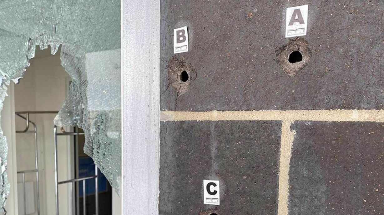 Photos from the scene of a shooting at the Motel 6 in Rexburg, Idaho.