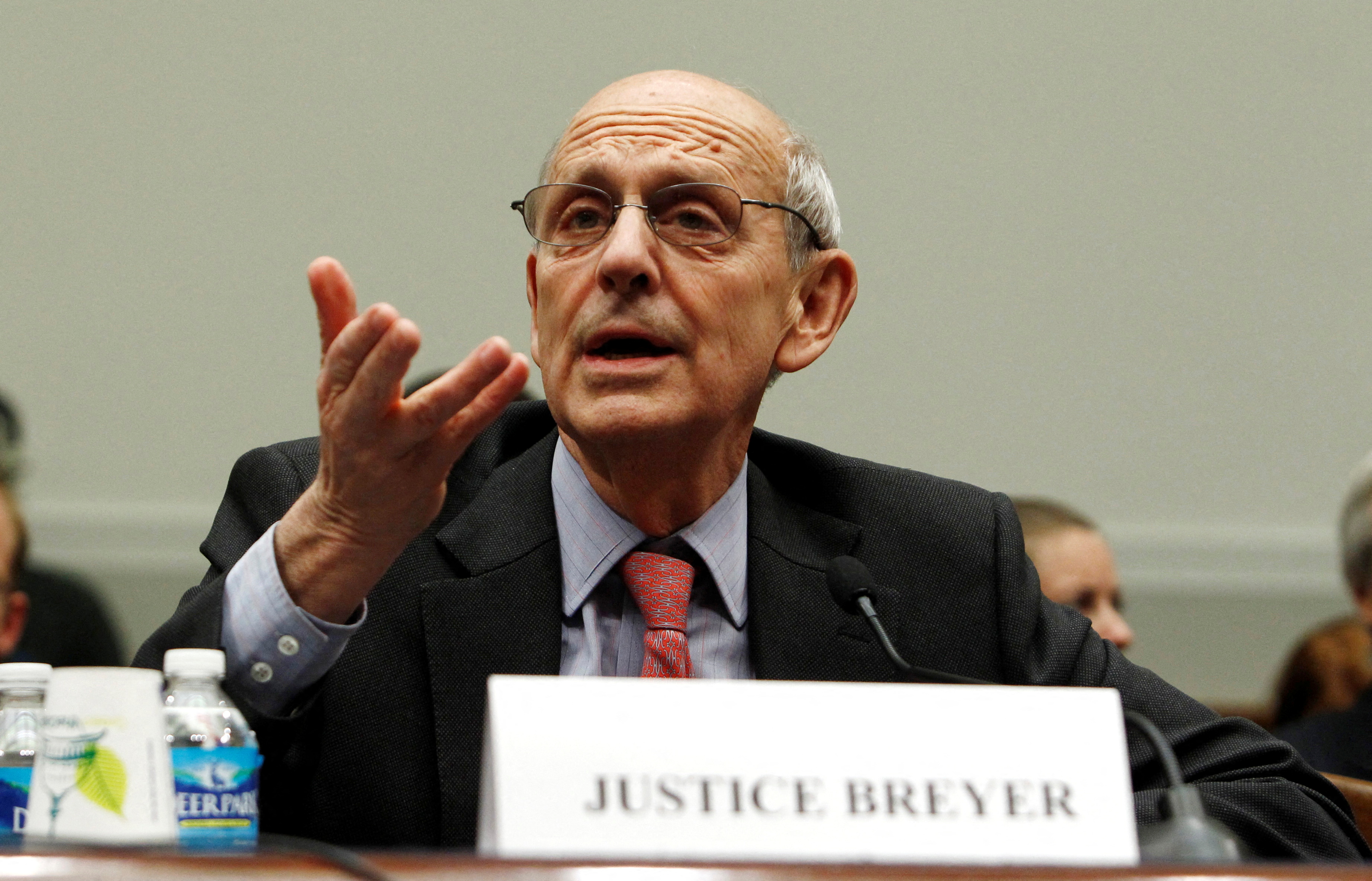 Supreme Court Justice Stephen Breyer testifies before a House Judiciary Commercial and Administrative Law Subcommittee hearing on Capitol Hill in Washington May 20, 2010.