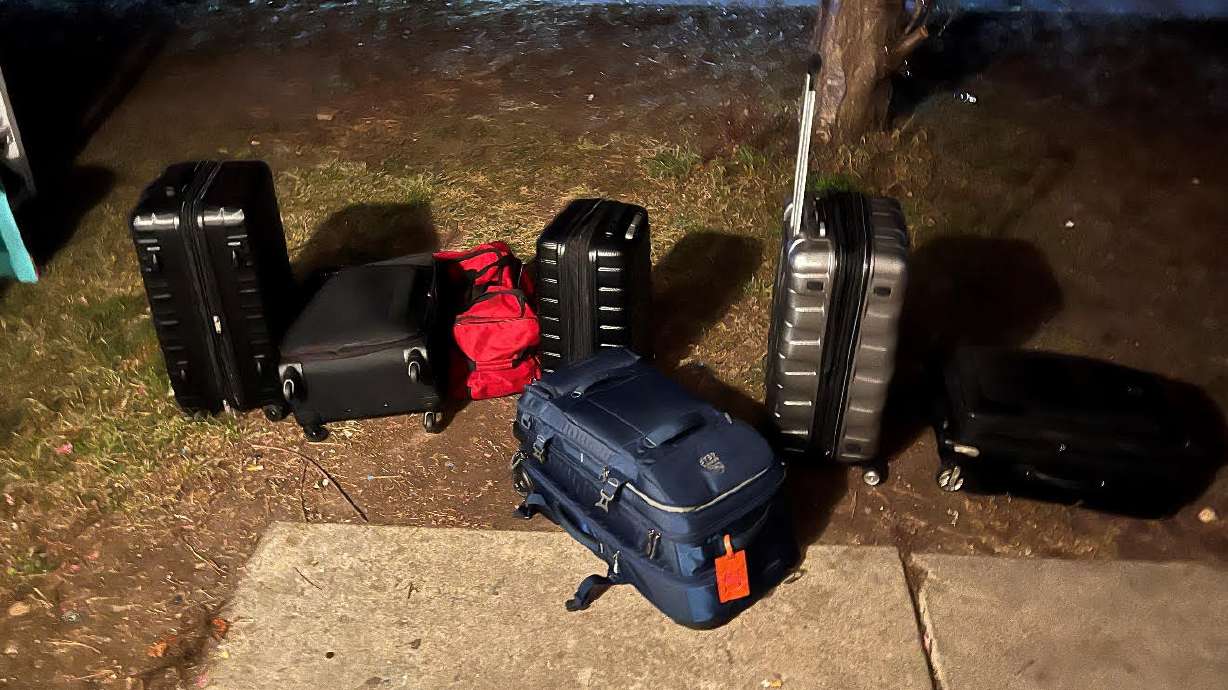 Seven pieces of luggage stolen from the Salt Lake International Airport were recovered by police on Wednesday and one woman was arrested.