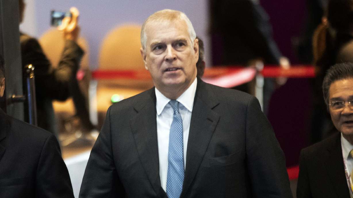 Britain's Prince Andrew arrives at ASEAN Business and Investment Summit in Nonthaburi, Thailand, Nov. 3, 2019. A tentative settlement has been reached in a lawsuit accusing him of sexually abusing Virginia Giuffre.