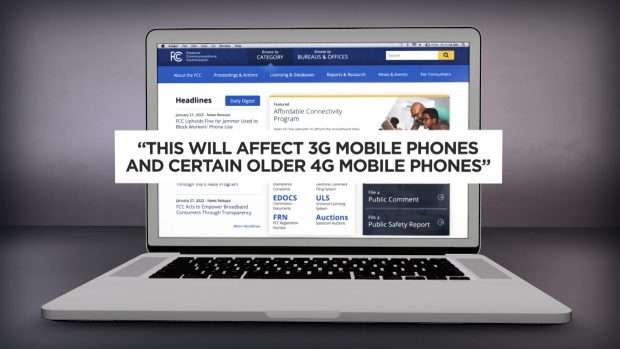 Mobile providers are shutting down their old 3G services.
