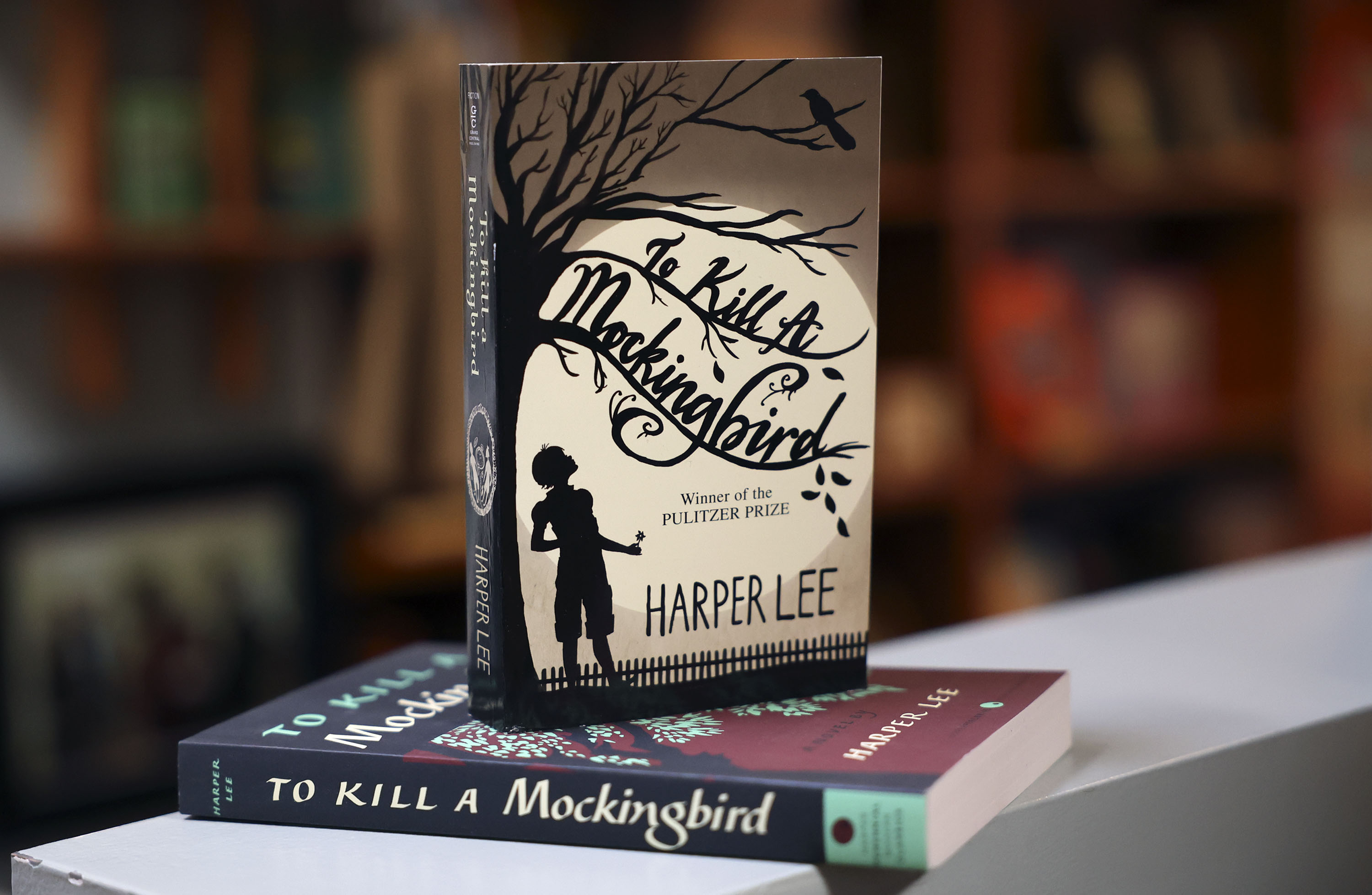 “To Kill a Mockingbird” is pictured in The King’s English Bookshop in Salt Lake City on Friday. A Seattle-area school district voted to remove the book from required reading lists.