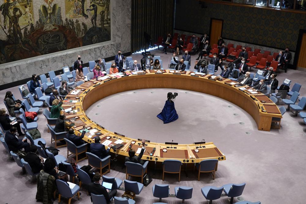 The United Nations Security Council votes to hold a meeting, Monday.
