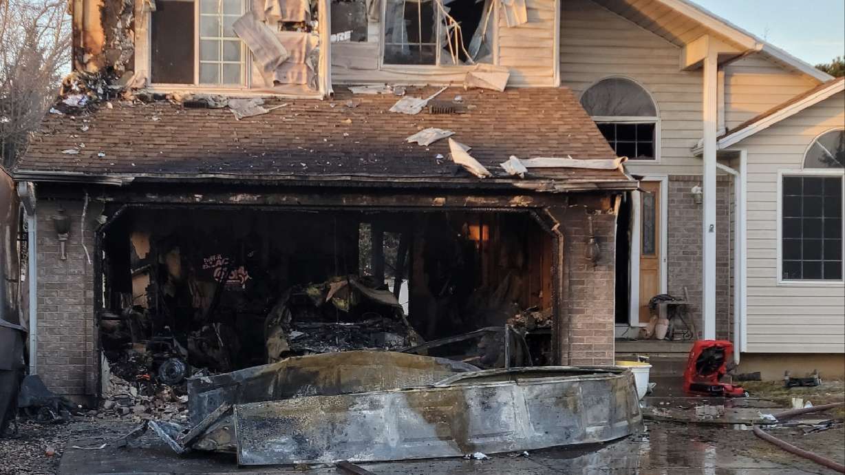 Four people and one cat are without a home after their home in Clinton caught on fire Monday night.