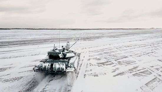 Russian and Belarus troops held joint combat training at firing ranges in Belarus Wednesday as tensions remain high under the looming threat of war with Ukraine.