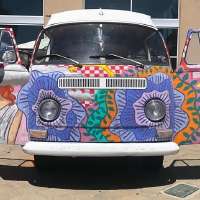 Accidental art project: American Fork man's Chalk Bus bringing people together