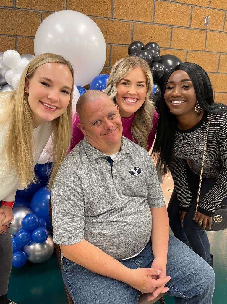 Adrianne Kulu, Sabrina Savage and Savannah Yates celebrate Vaughn Silva's 40th birthday with him on Feb. 1.