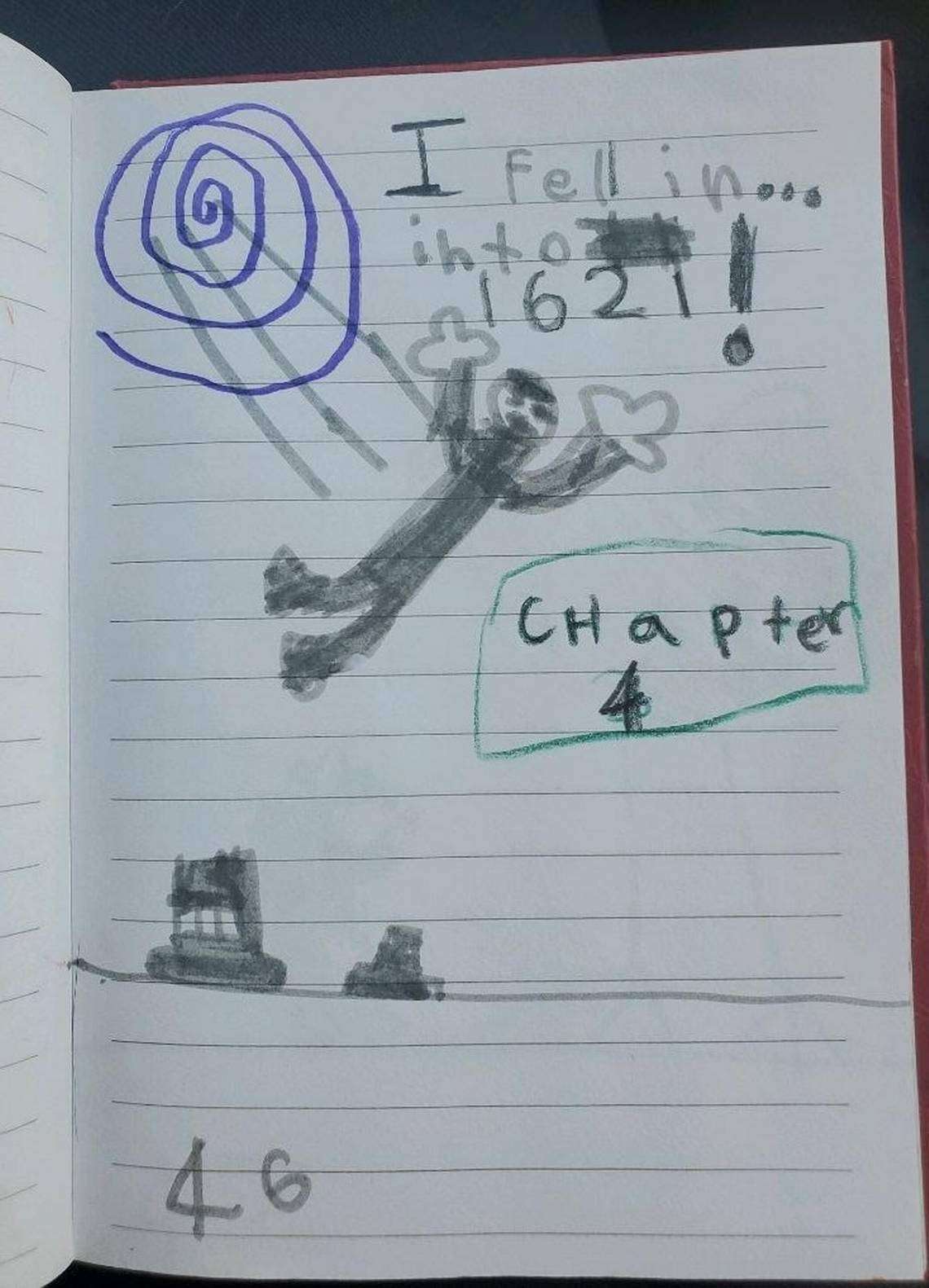 One of Susan Helbig’s favorite parts of the book is when Dillon’s character falls through a portal into Thanksgiving 1621 because of the background research Dillon asked for.